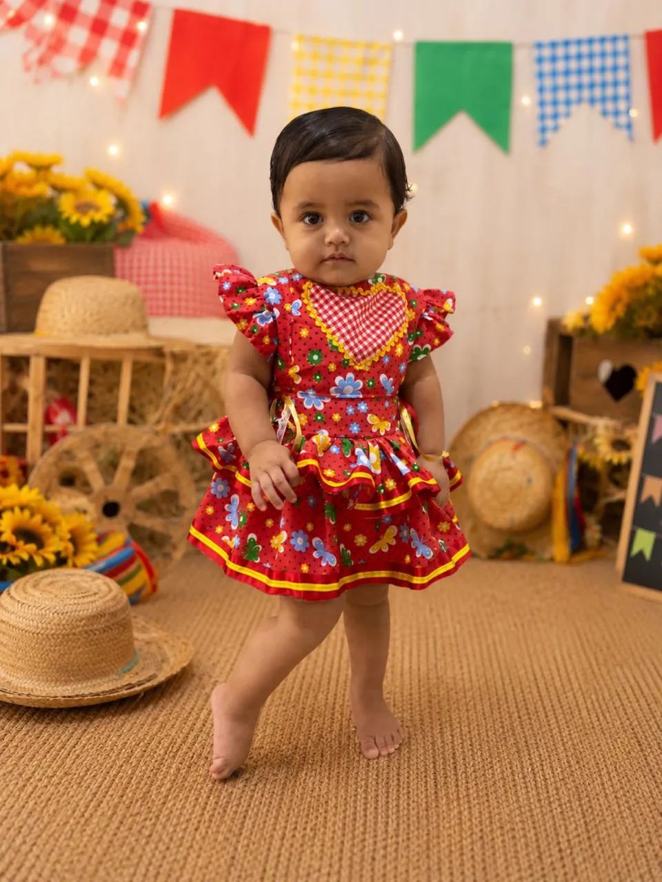 Vestido junino infantil - Foto 3