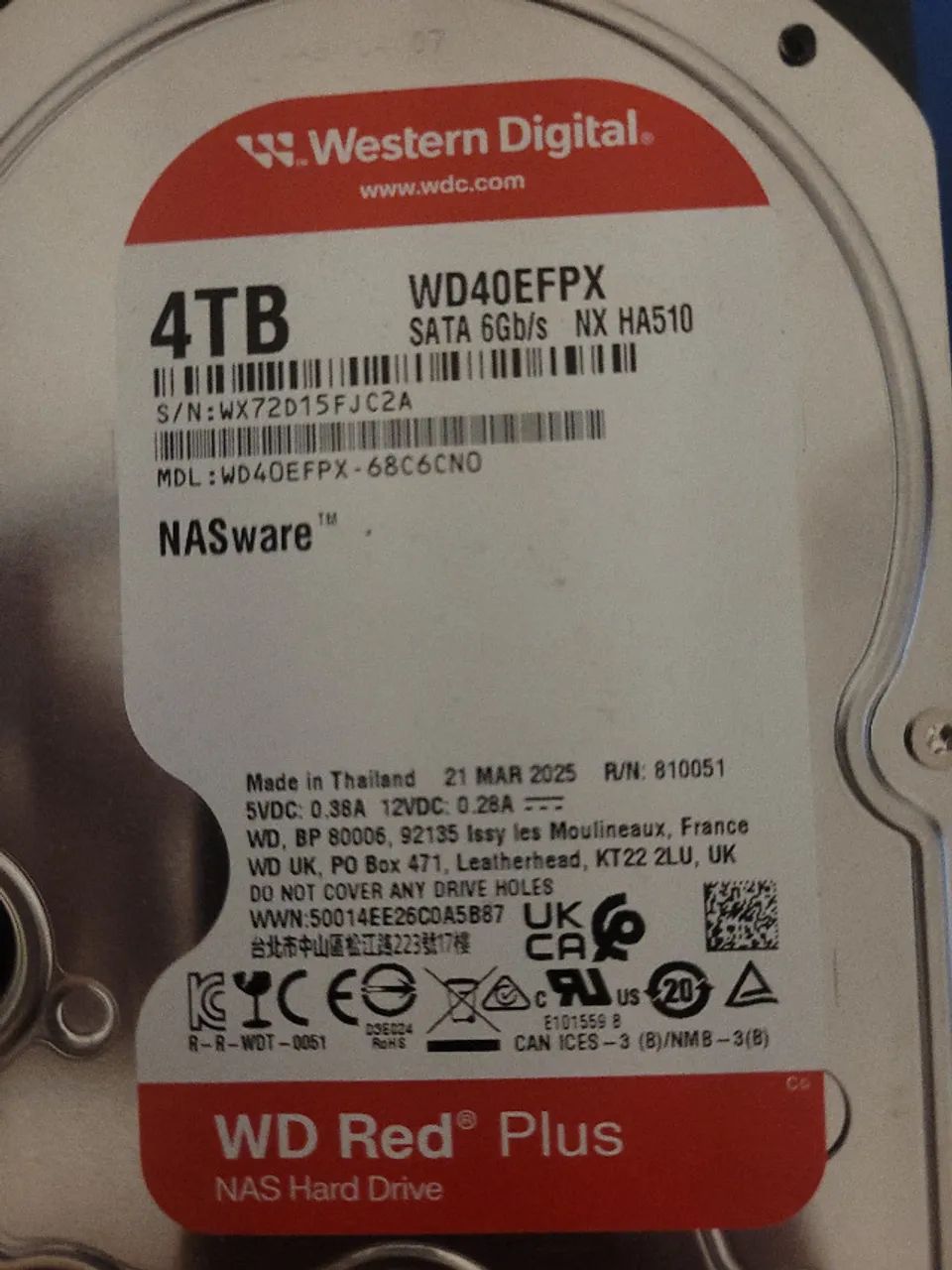 HD WD Red Plus 4TB + Crystal Disk - Foto 3