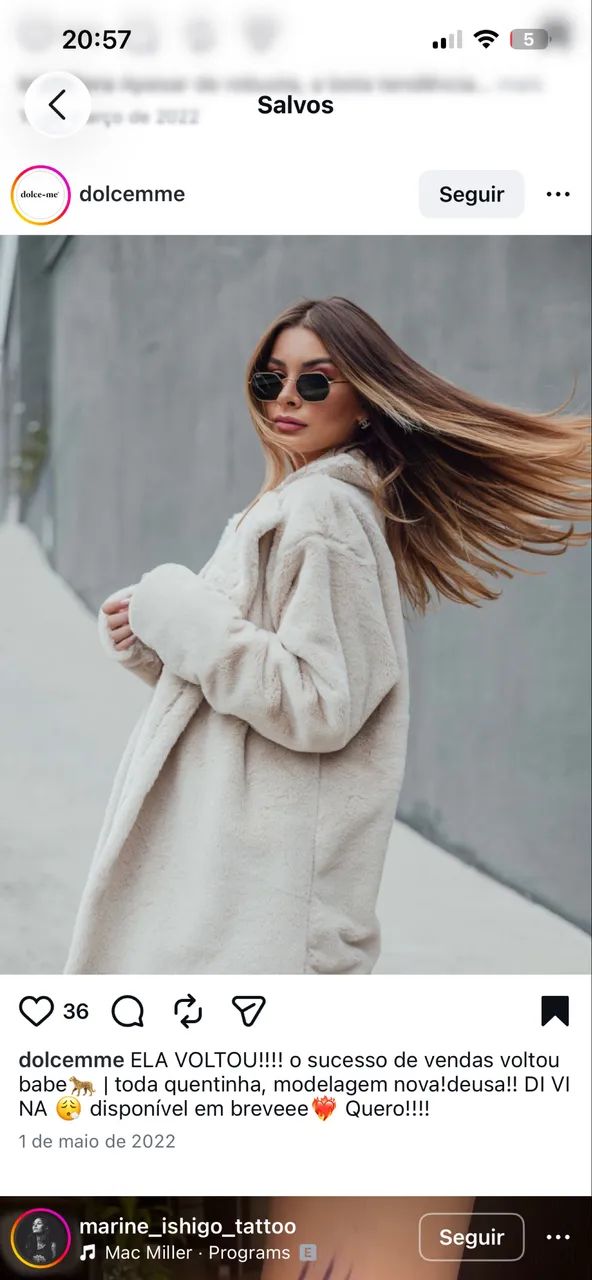 Casaco de pelo dolce-me  - Foto 2