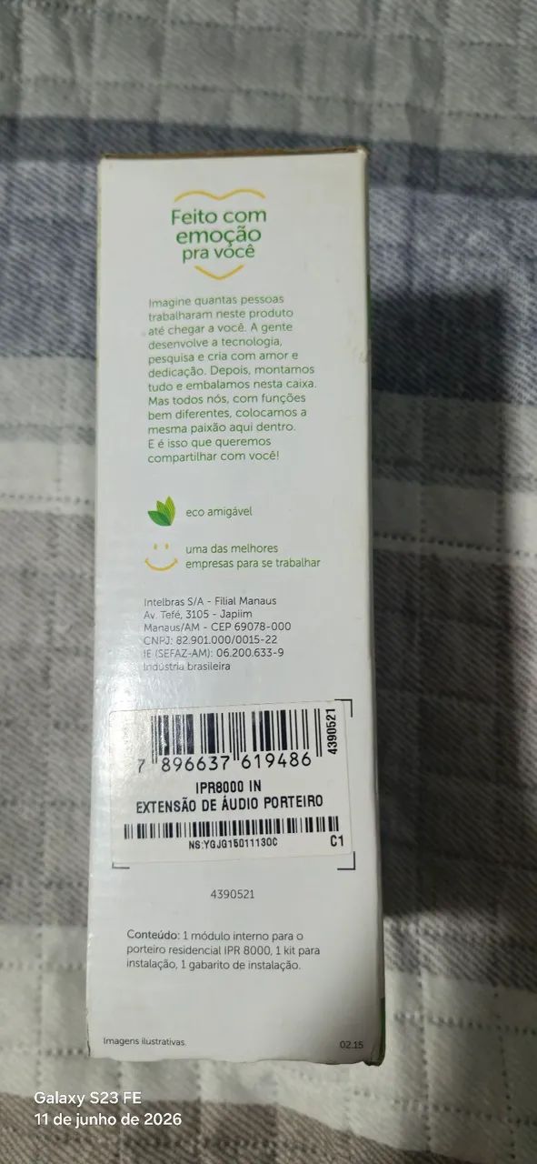 módulo interno (extensão de áudio) do porteiro eletrônico Intelbras IPR 8000 - Foto 2