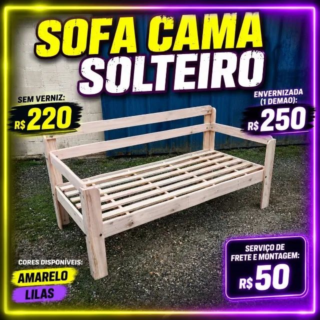 SOFA CAMA SOLTEIRO