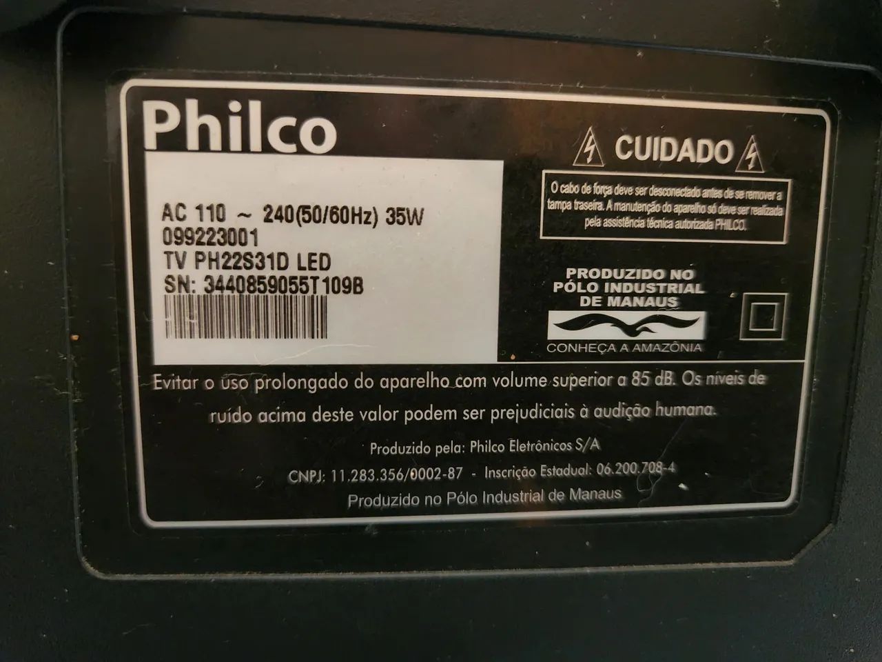 TV Philco LED 22" - Modelo PH22S31D - Foto 3