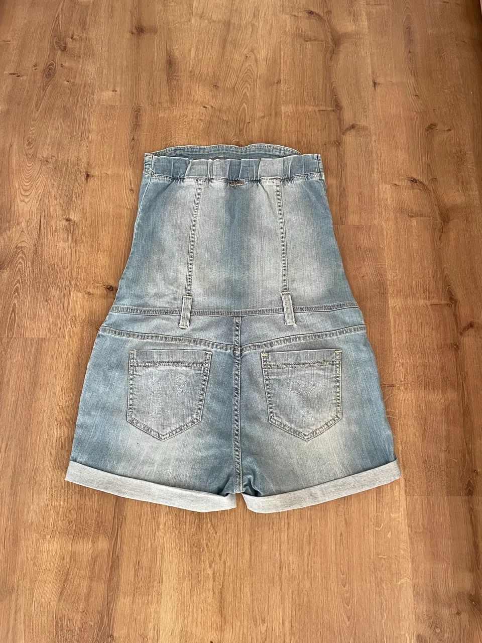 Macacão curto tam P / M Jeans claro Tok - Foto 2