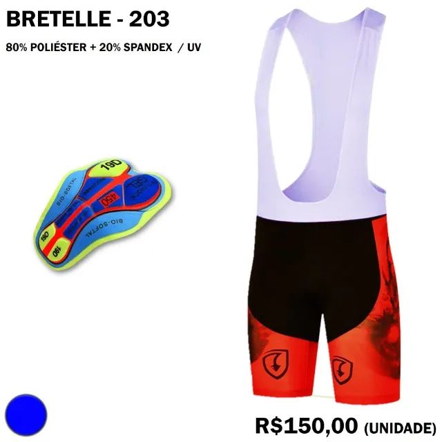 Bretelle de Ciclismo com Gel - Foto 4