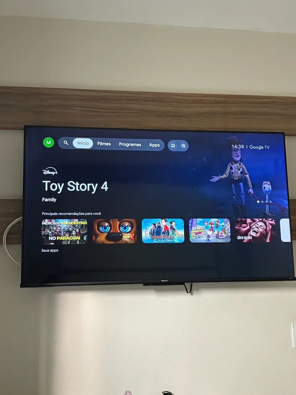 Smart Tv Qled 55 polegadas Hisense 