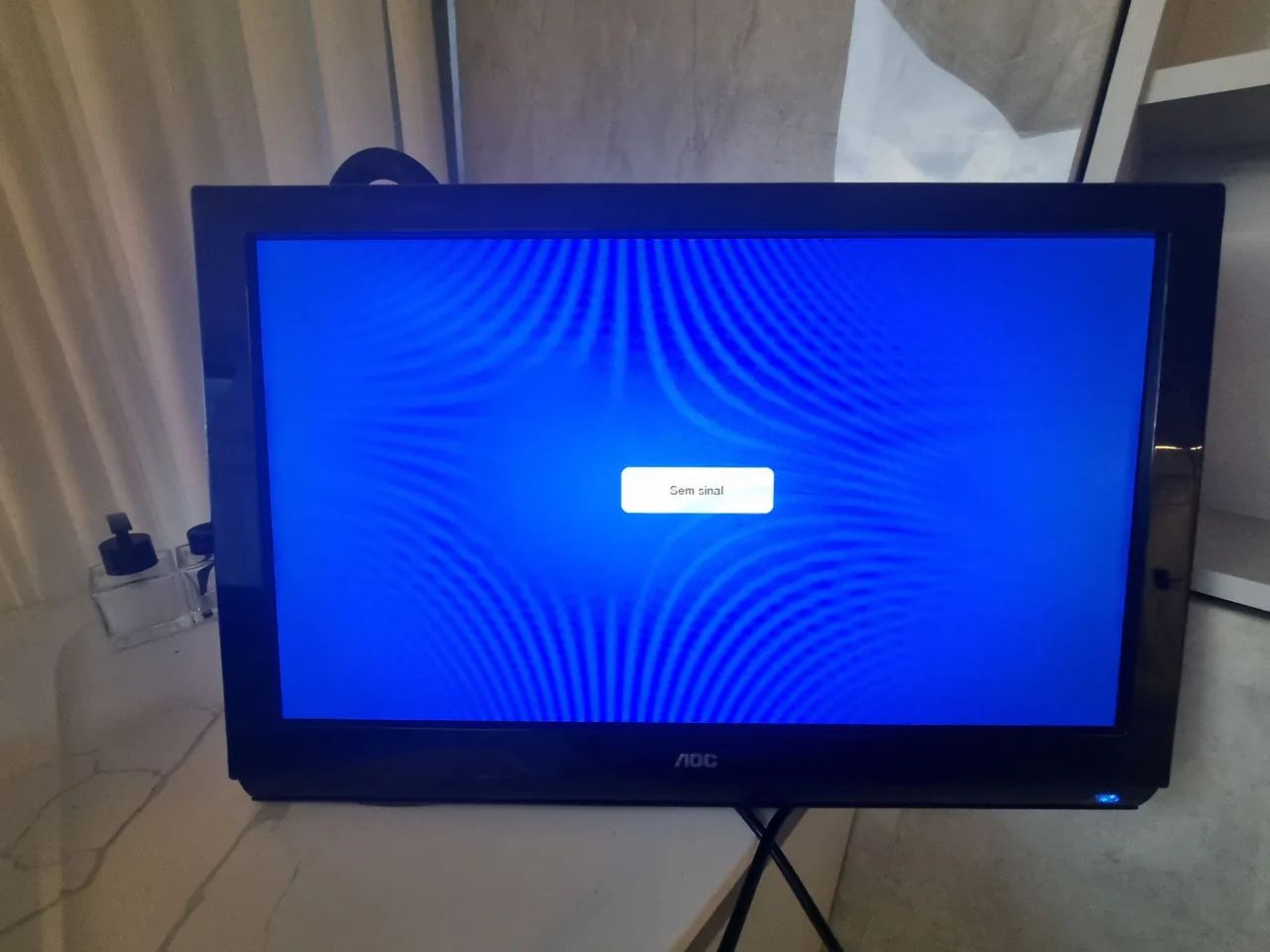 TV LCD 22" AOC e Soundbar Caixa de Som Gamer 