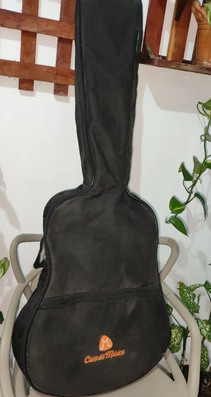 Vendo Violão Violão vogga vca 202 bk (nylon)com capa - Foto 2