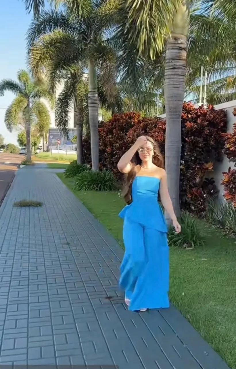 Conjunto pantalona azul mar  - Foto 3