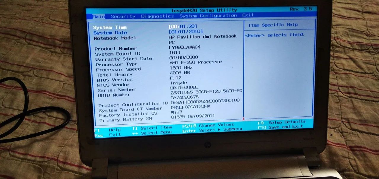 Netbook HP pavilion DM1 