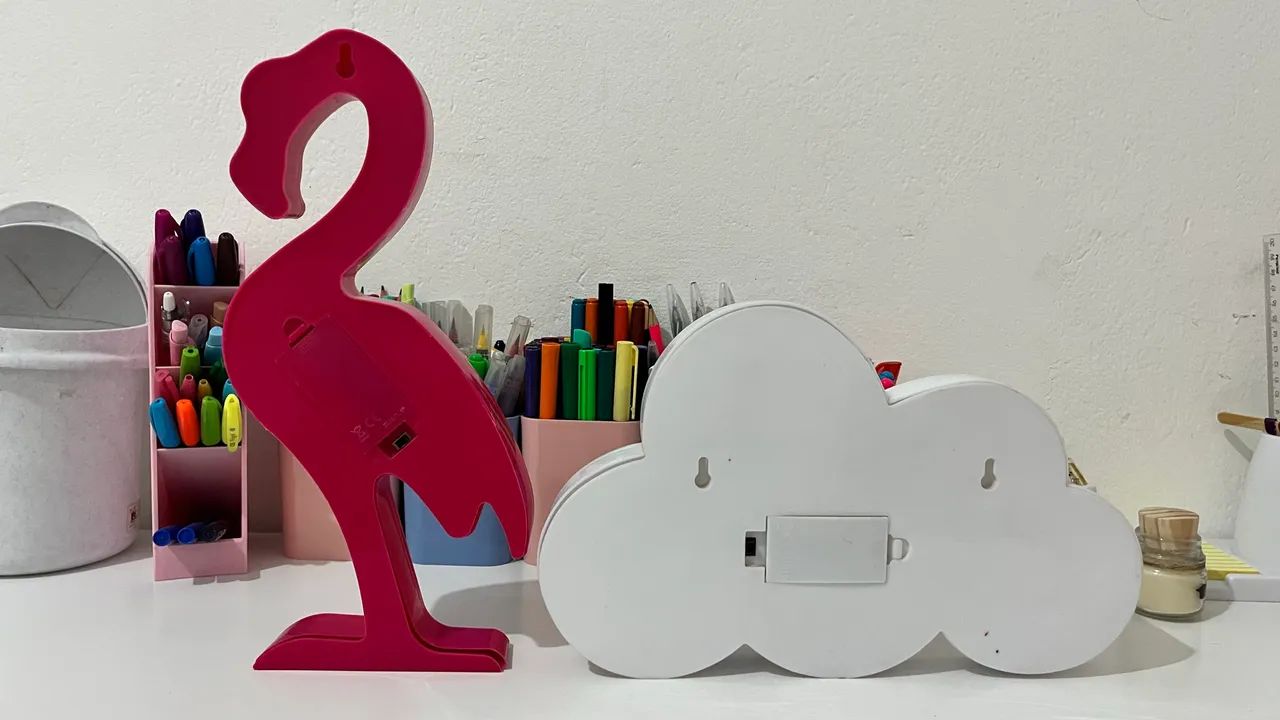 Luminárias de LED Flamingo e Nuvem  - Foto 2