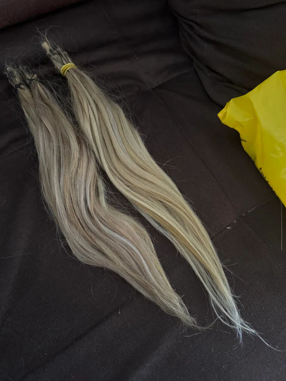 Vendo cabelo loiro 45 centímetros 