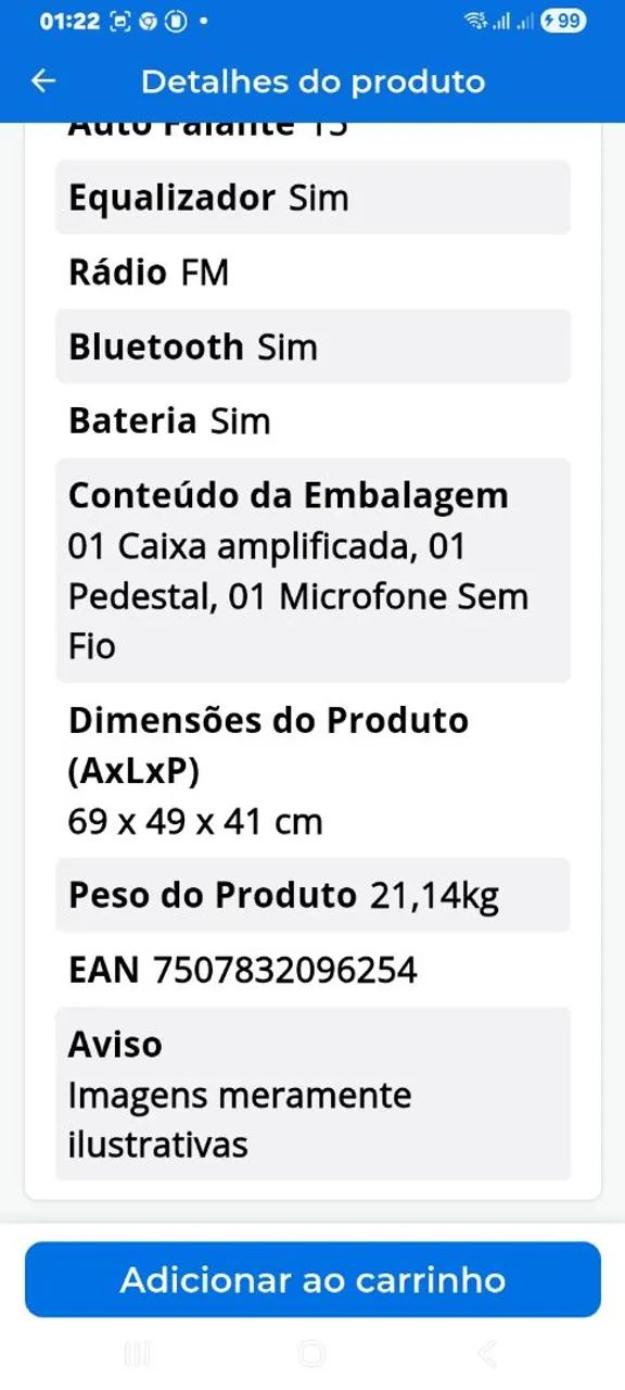 Caixa amplificada com Bluetooth e trypé - Foto 5