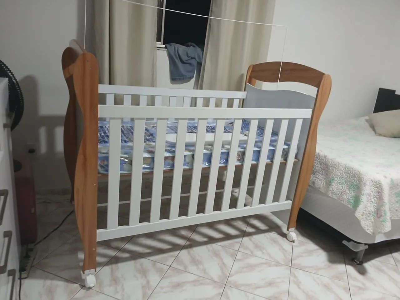 Berço/cama com colchão Ortobom