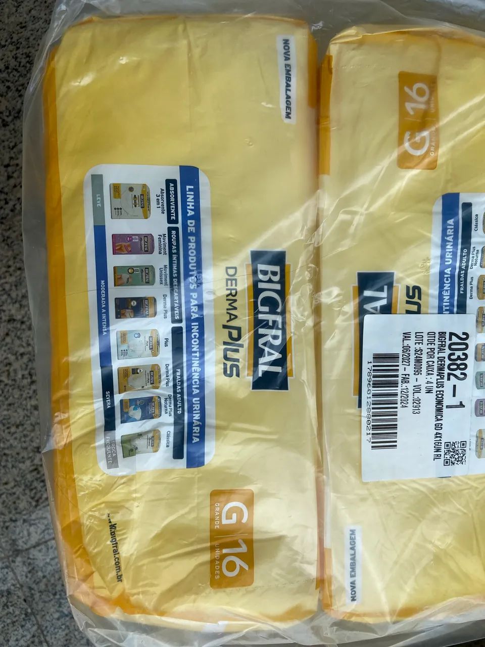 Fraldas geriátricas Bigfral Derma Plus - Tamanho G - Foto 3