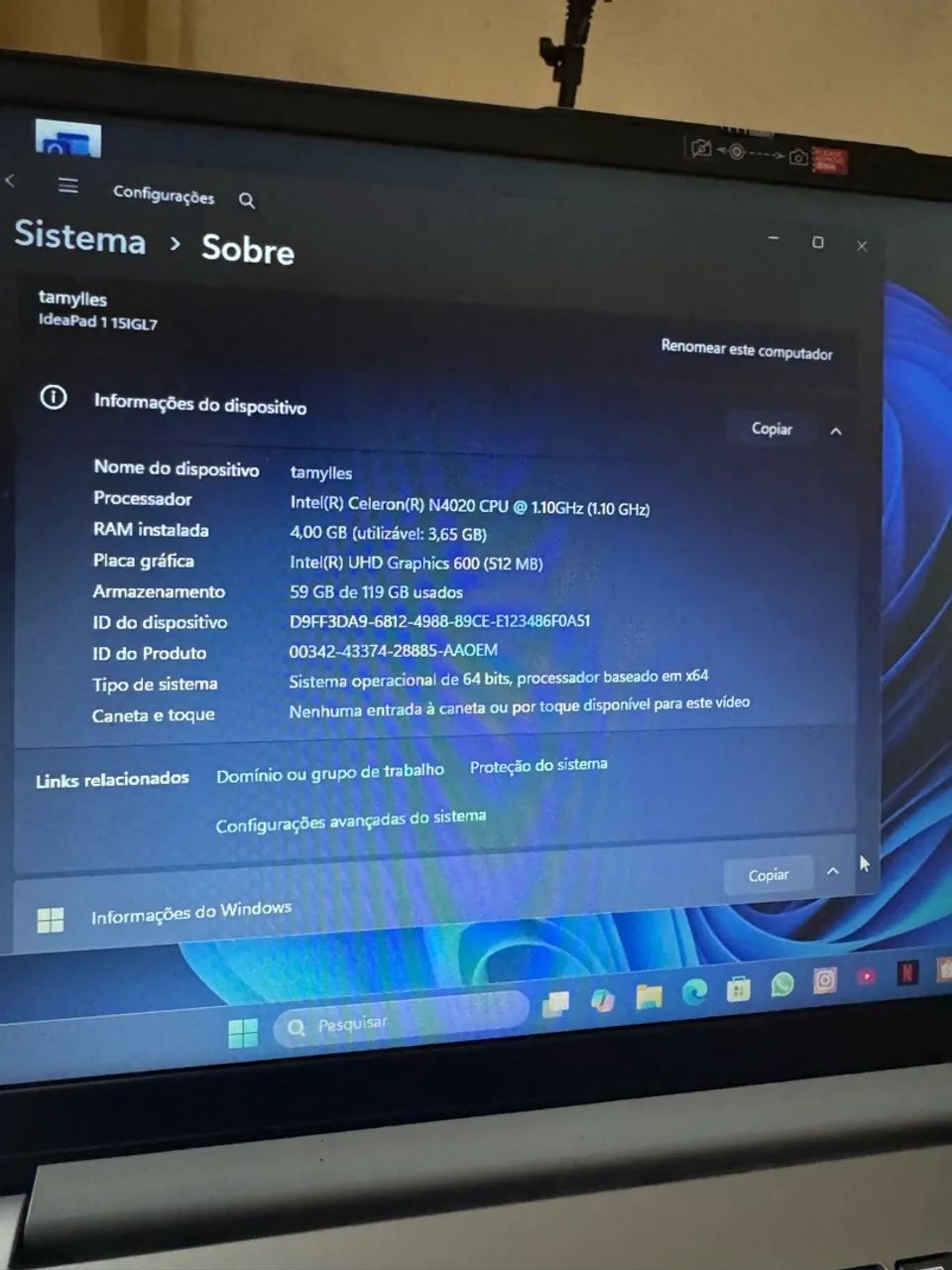 NOTEBOOK LENOVO  - Foto 2