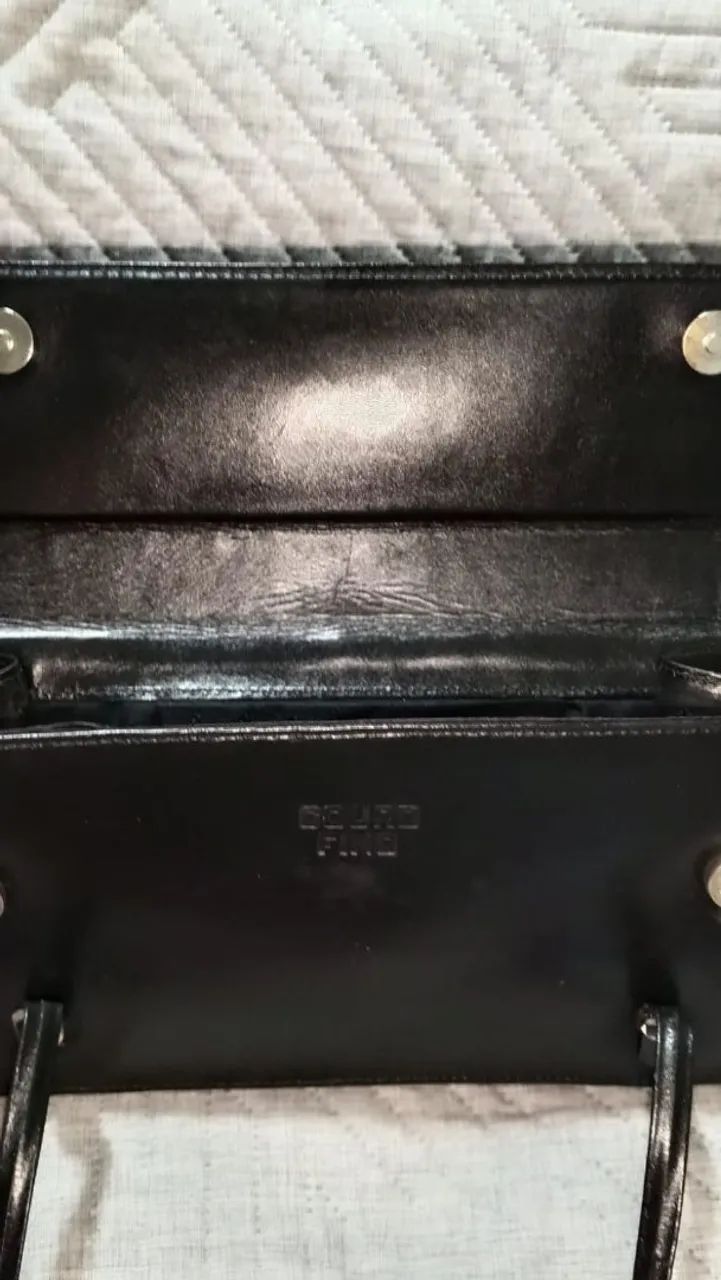Bolsa Preta Couro