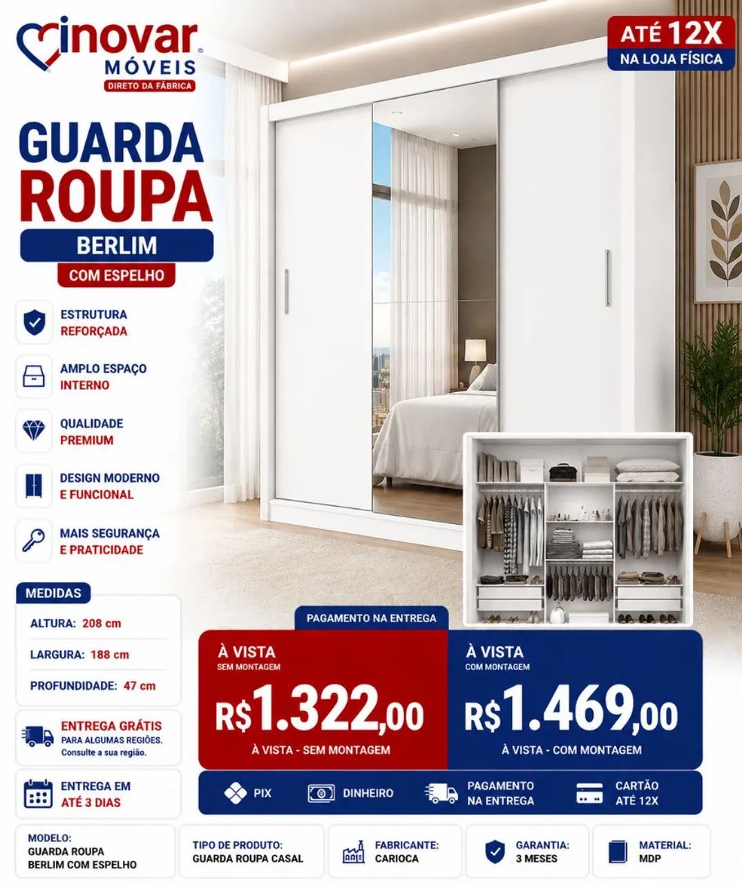 Guarda Roupa Berlim 