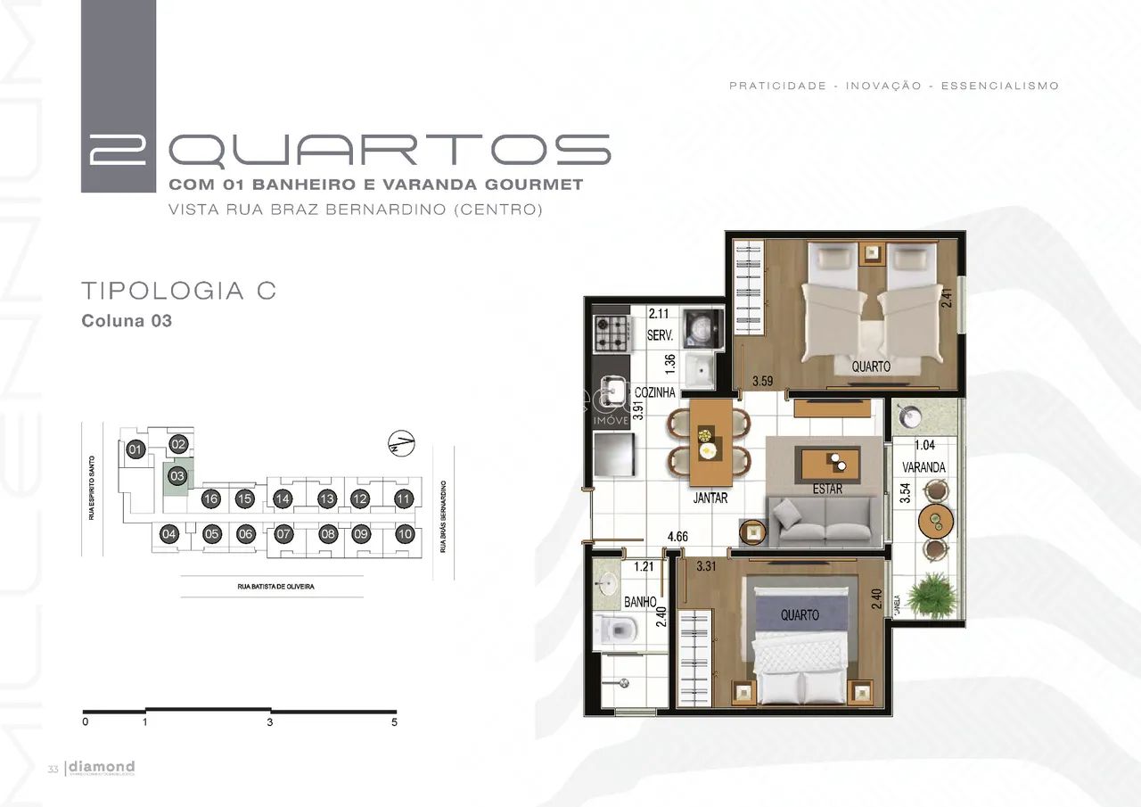 Apartamento 2 quartos - Centro - Foto 4