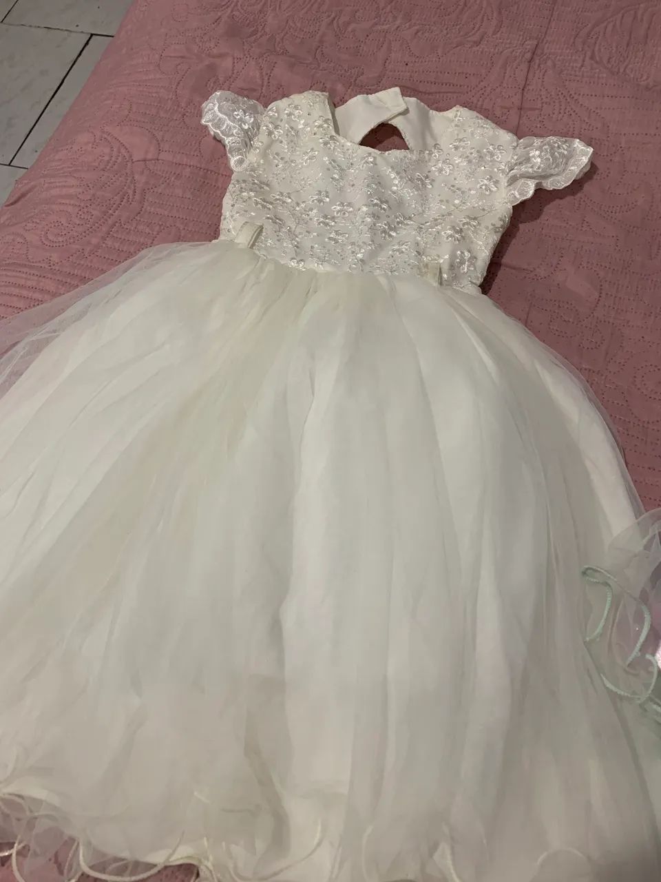 Vestido branco daminha 
