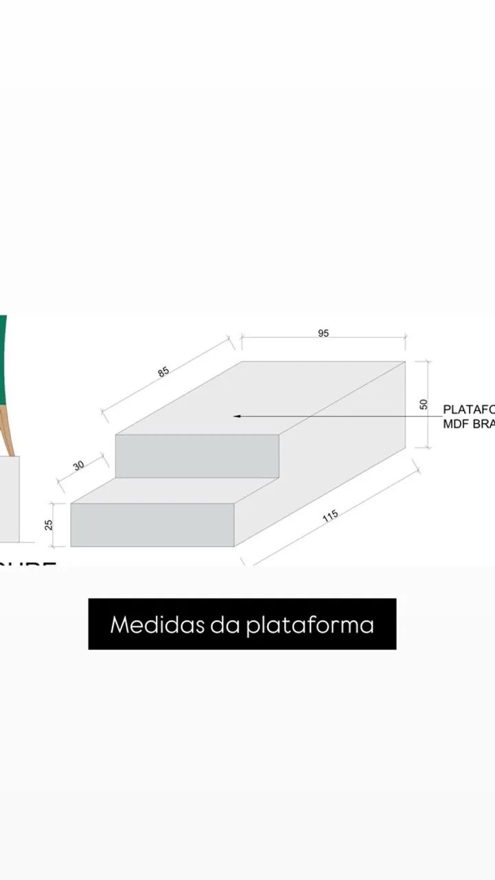 Plataforma em MDF - Foto 2