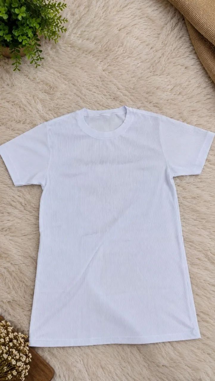 Camisa canelada, masculino 