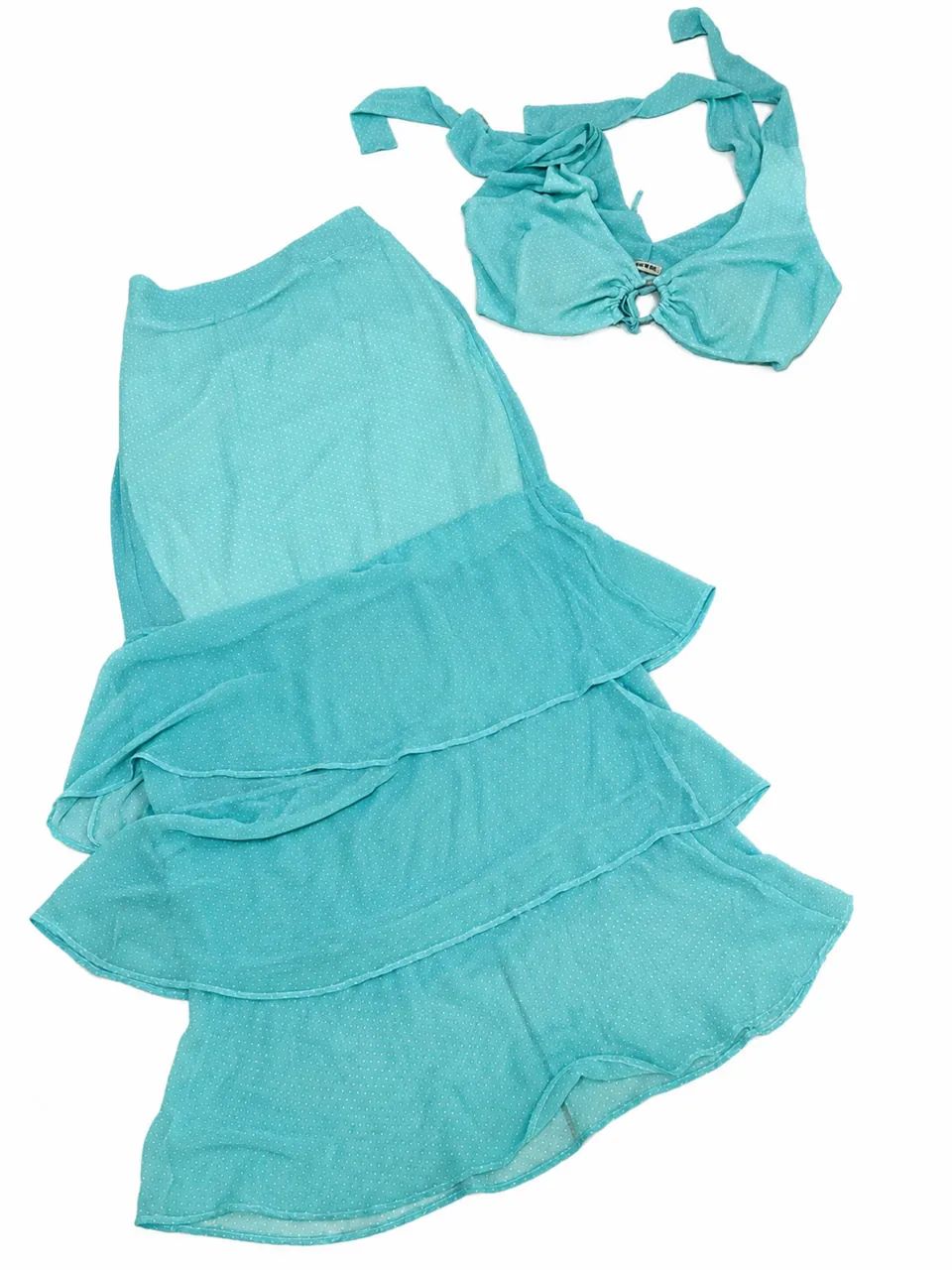 Conjunto saia e top de amarrar 