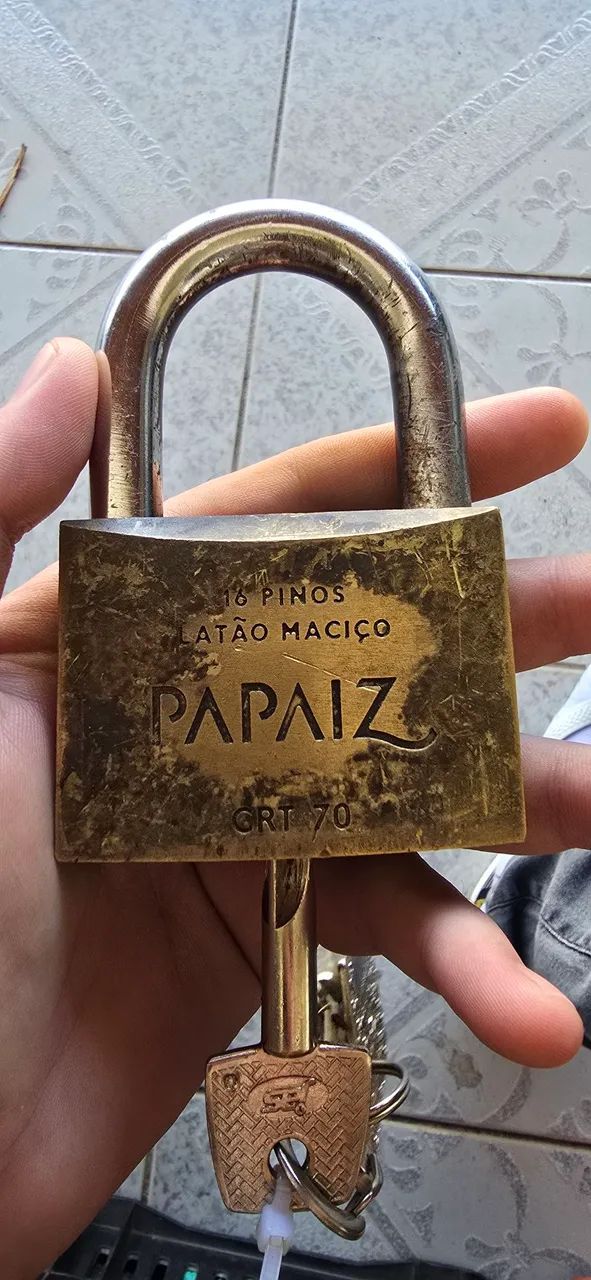 Cadeado 70 maciço 70 pinos - Foto 2