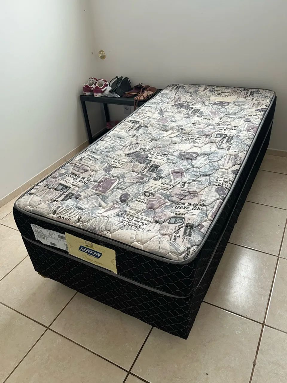 Cama BOX de solteiro conjugada 