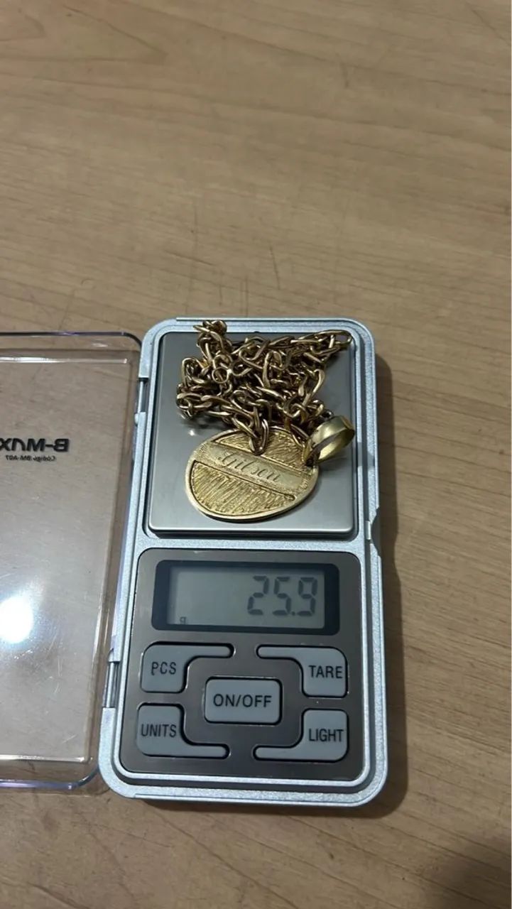 Corrente de ouro com o pingente 25,9g  - Foto 2