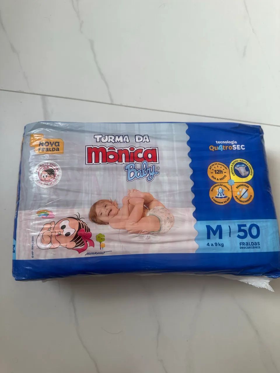 Fralda turma da monica tamanho M 50 fraldas - Foto 2