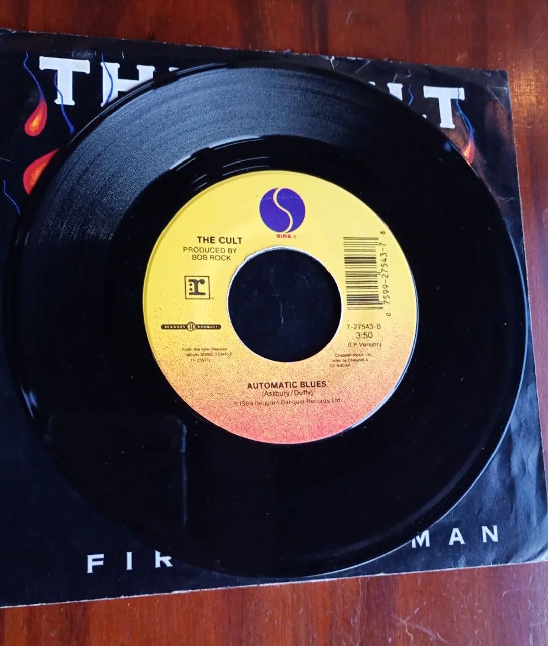 Vinil The Cult - Fire Woman Compacto 7 polegadas c/ 2 músicas Importado excelente estado  - Foto 4