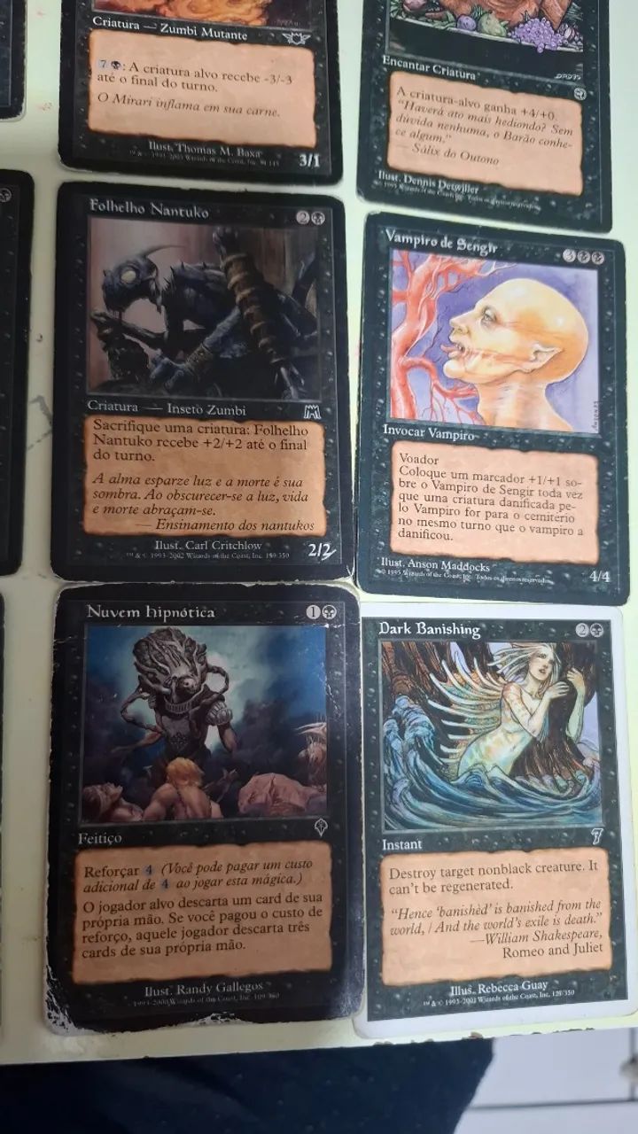 Cartão de magic the gathering pântano deck preto64962189530369122
