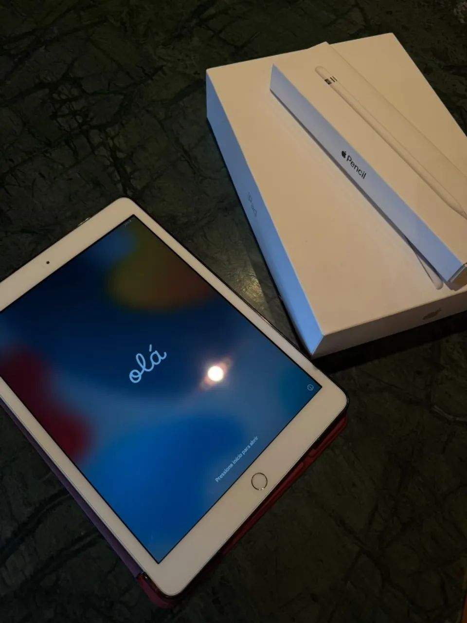 iPad 8ª geração 32g + Apple Pencil + brinde (teclado e capa)