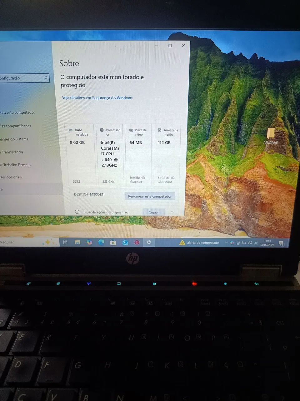 Eletebook Hp 2540p i7 8gb ram - Foto 2