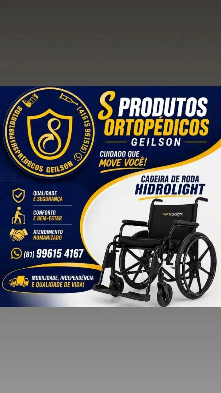 Cadeira de rodas basic hidrolight 