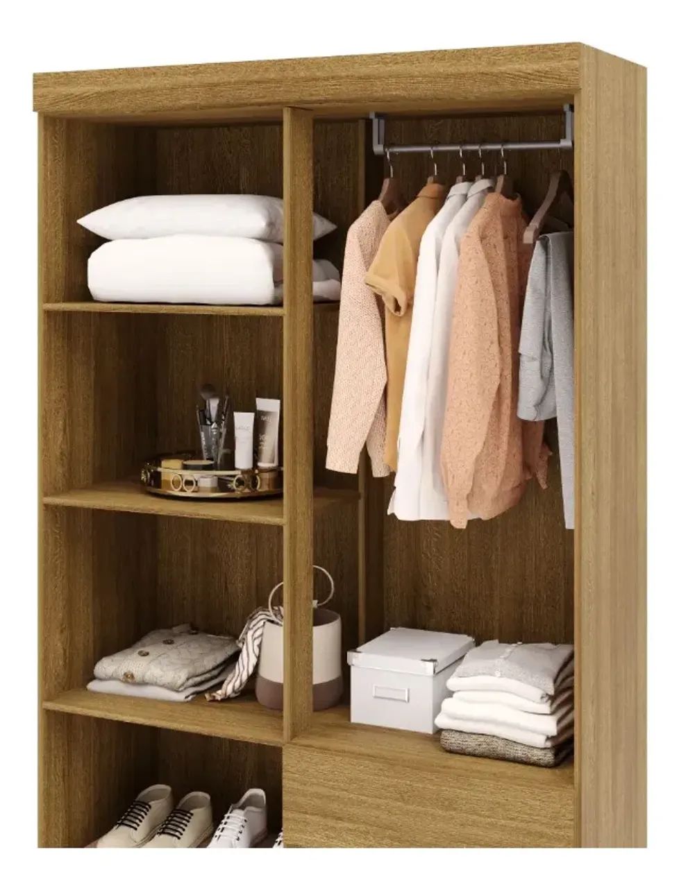 Guarda Roupa Solteiro Ideal 4 Portas - Foto 3