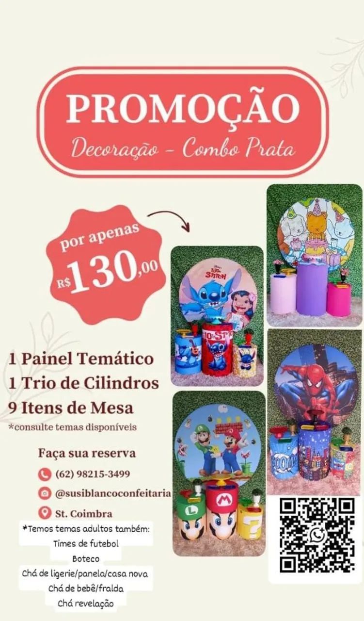 Decoração de Festa Pegue e Monte