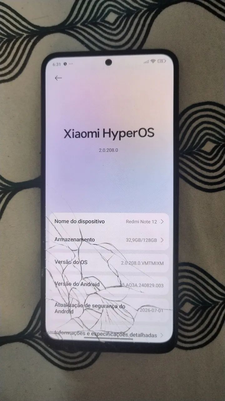 Celular Redimi Note 12 128gb (Danificado)