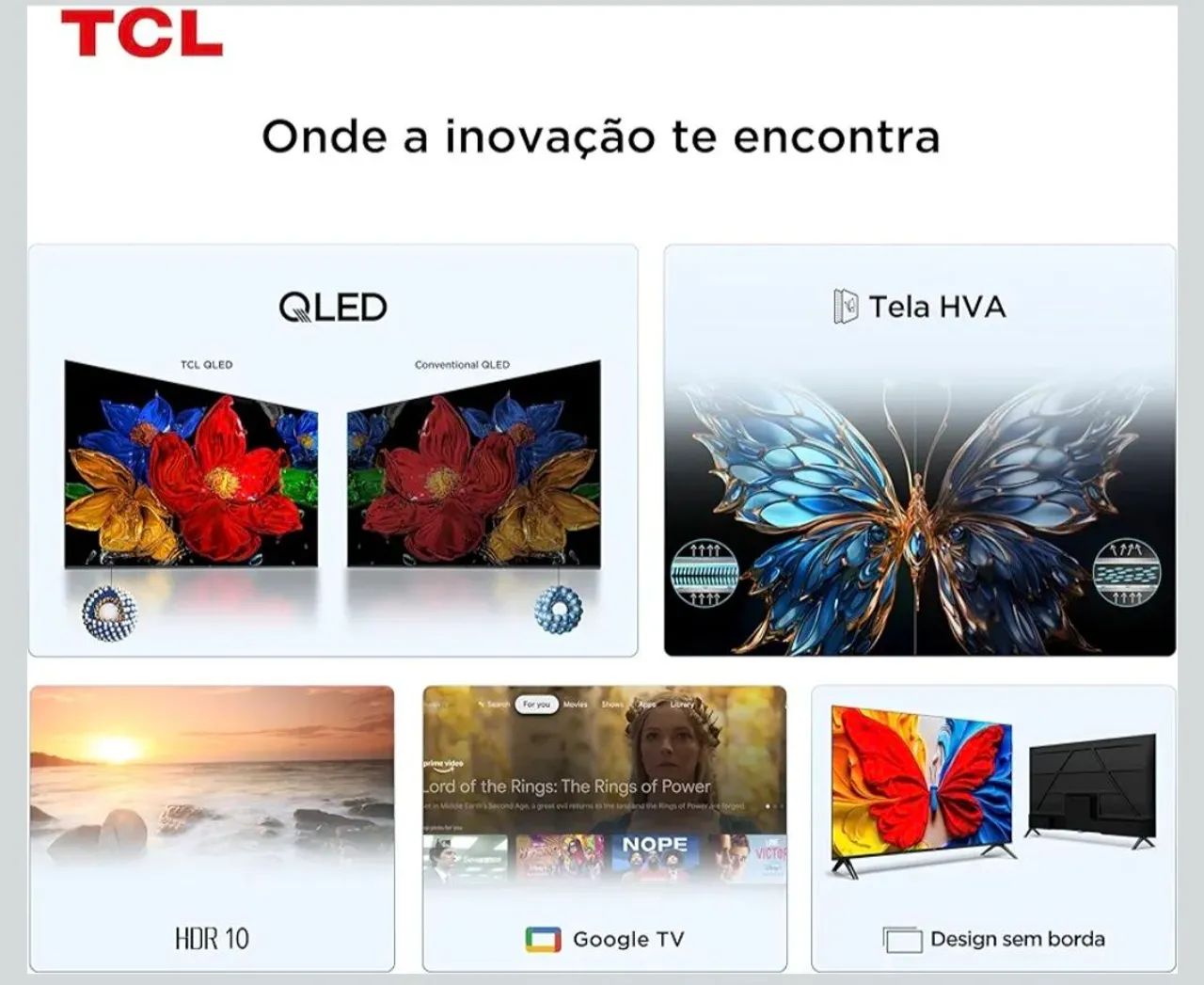 SMART TV TCL 32 POLEGADAS HD QLED 32S5K - Foto 2