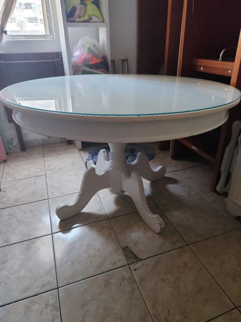Mesa de madeira pura