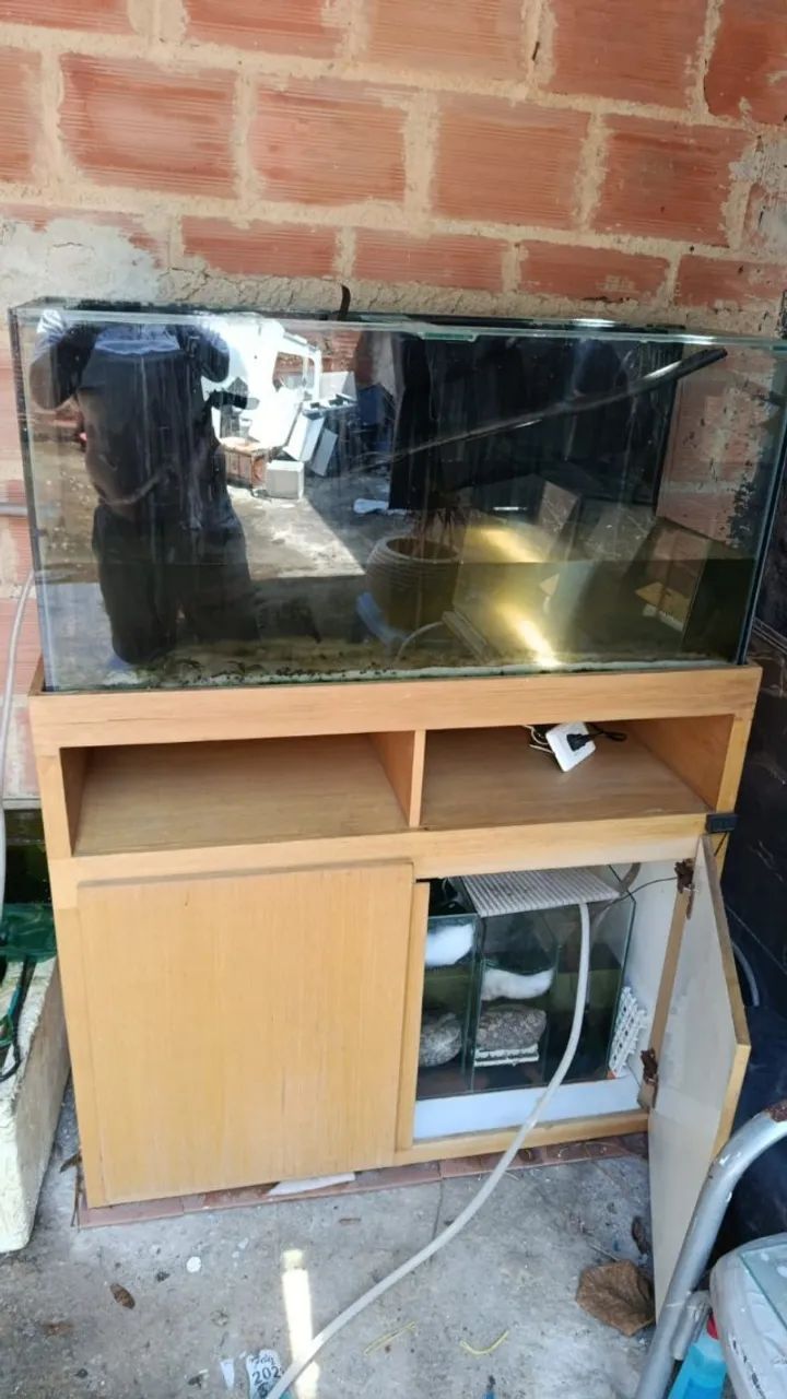 Aquário com móvel e equipamentos - Foto 3