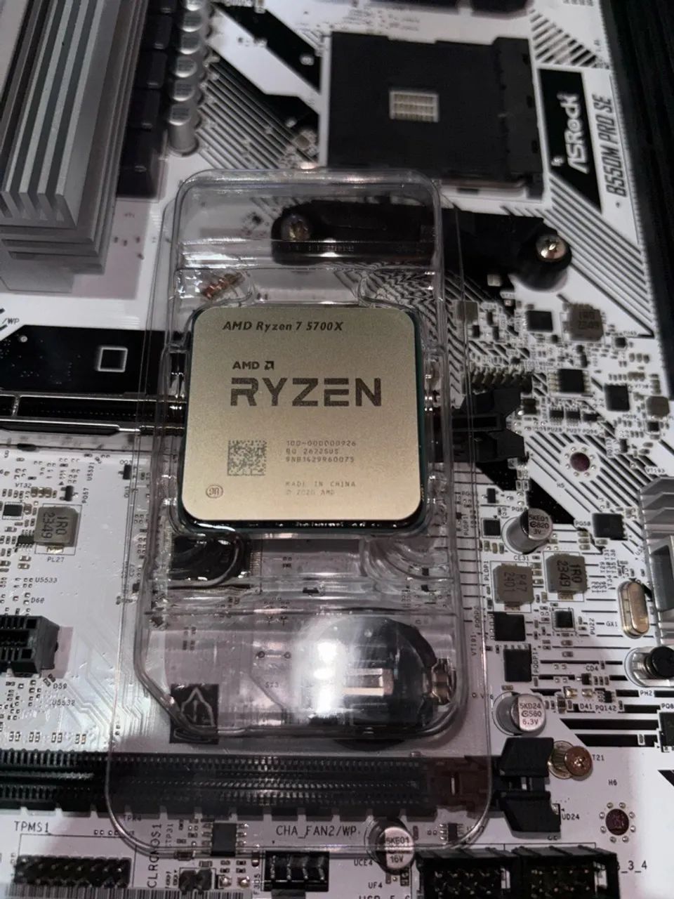 Placa mãe b550m + processador am4