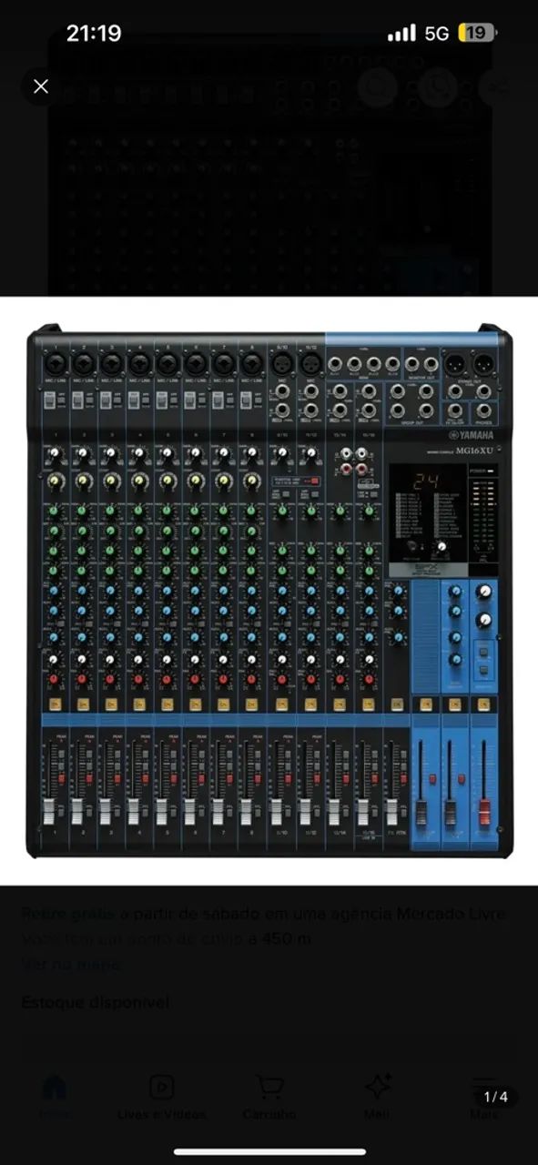 Mesa de som analógica 