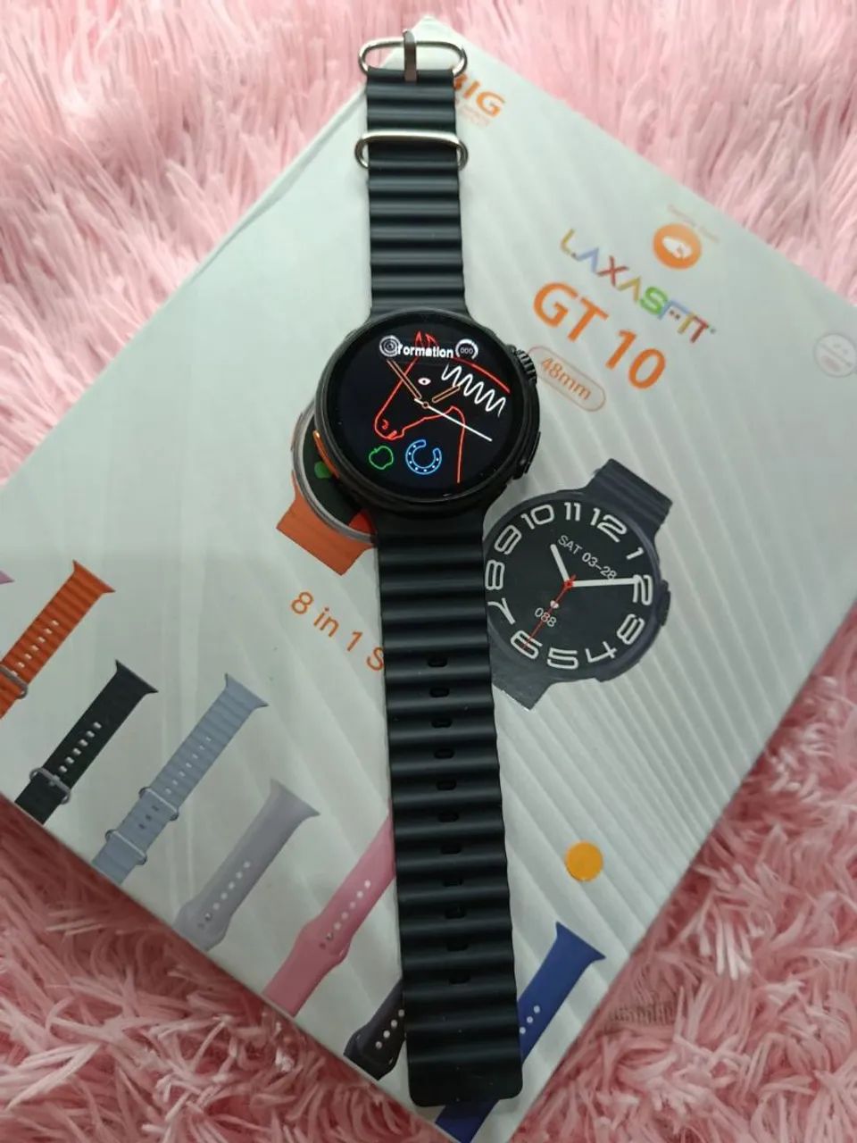 Smartwatch com 8 Pulseiras - Foto 5