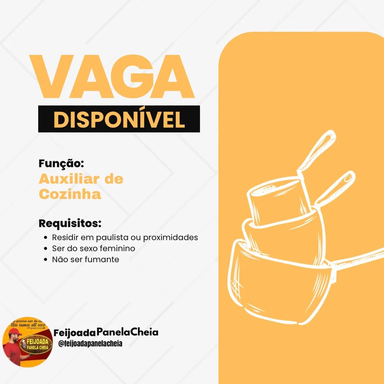 Vaga aux de cozinha