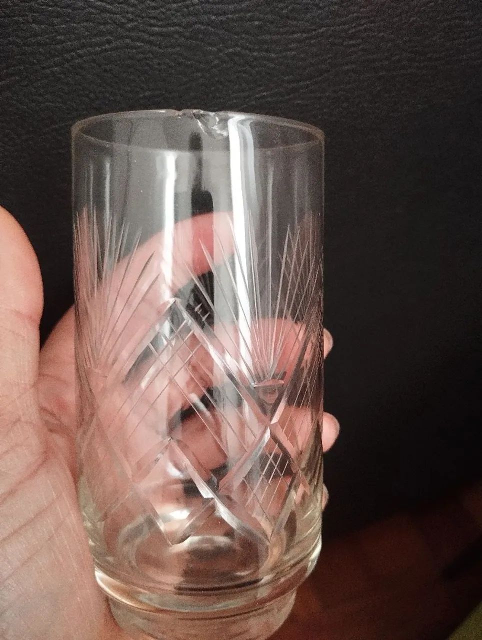 Copos antigos cristal  - Foto 3