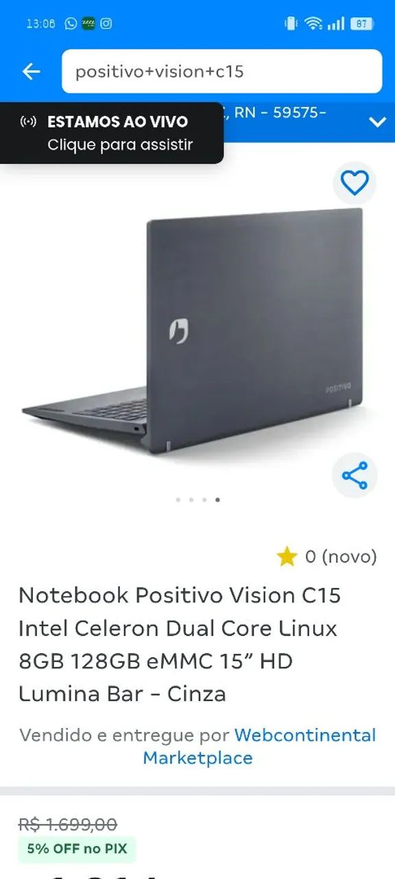 NOTEBOOK VISION C15 POSITIVO  - Foto 3