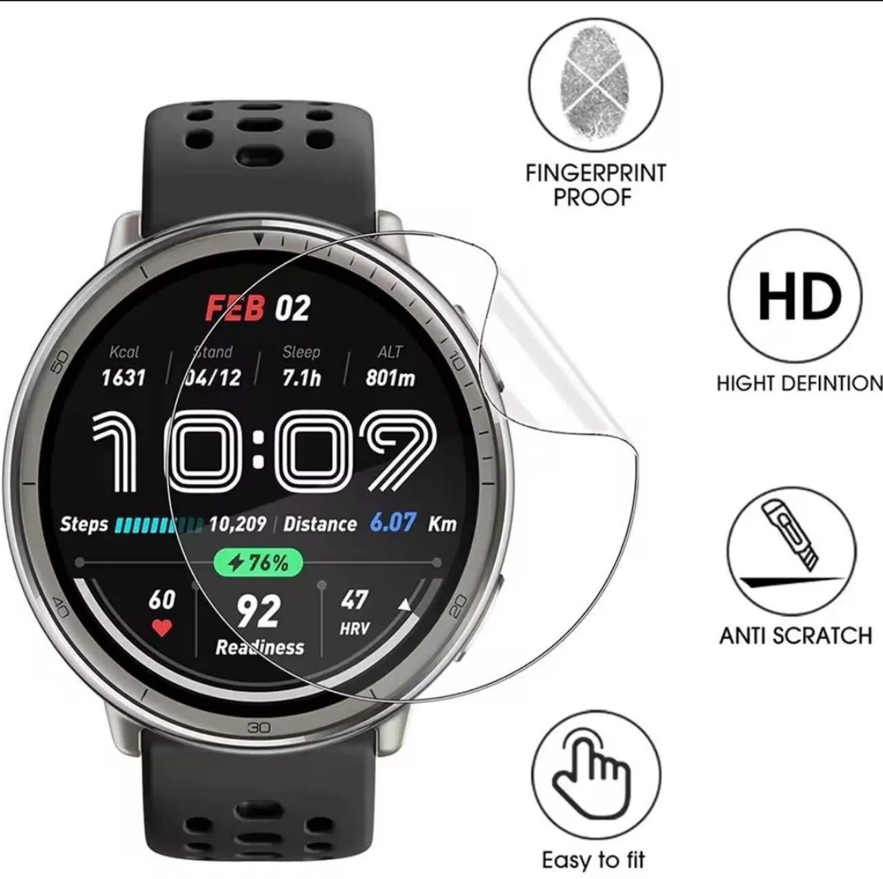 Película protetora para amazfit active 2