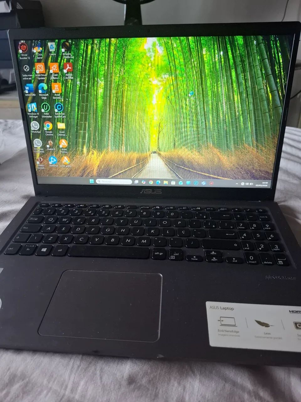 Notebook asus, intel core  i3 ssd 256gb 4gb memória ram novíssimo  - Foto 4