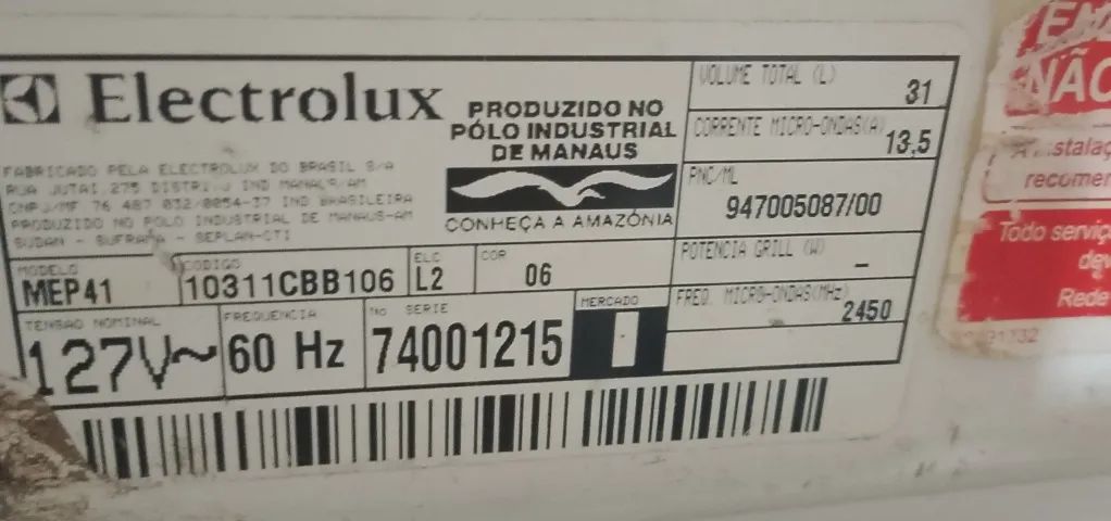 Micro-ondas 31L Electrolux 127V - Foto 2
